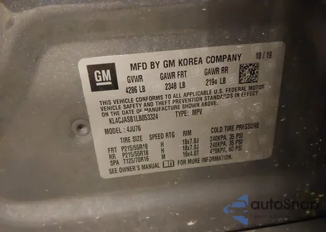 2020 Buick Encore Fwd Preferred from USA, damaged, VIN KL4CJASB1LB053324